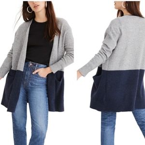 Madewell NWT Ryder Colorblock Sweater Cardigan
